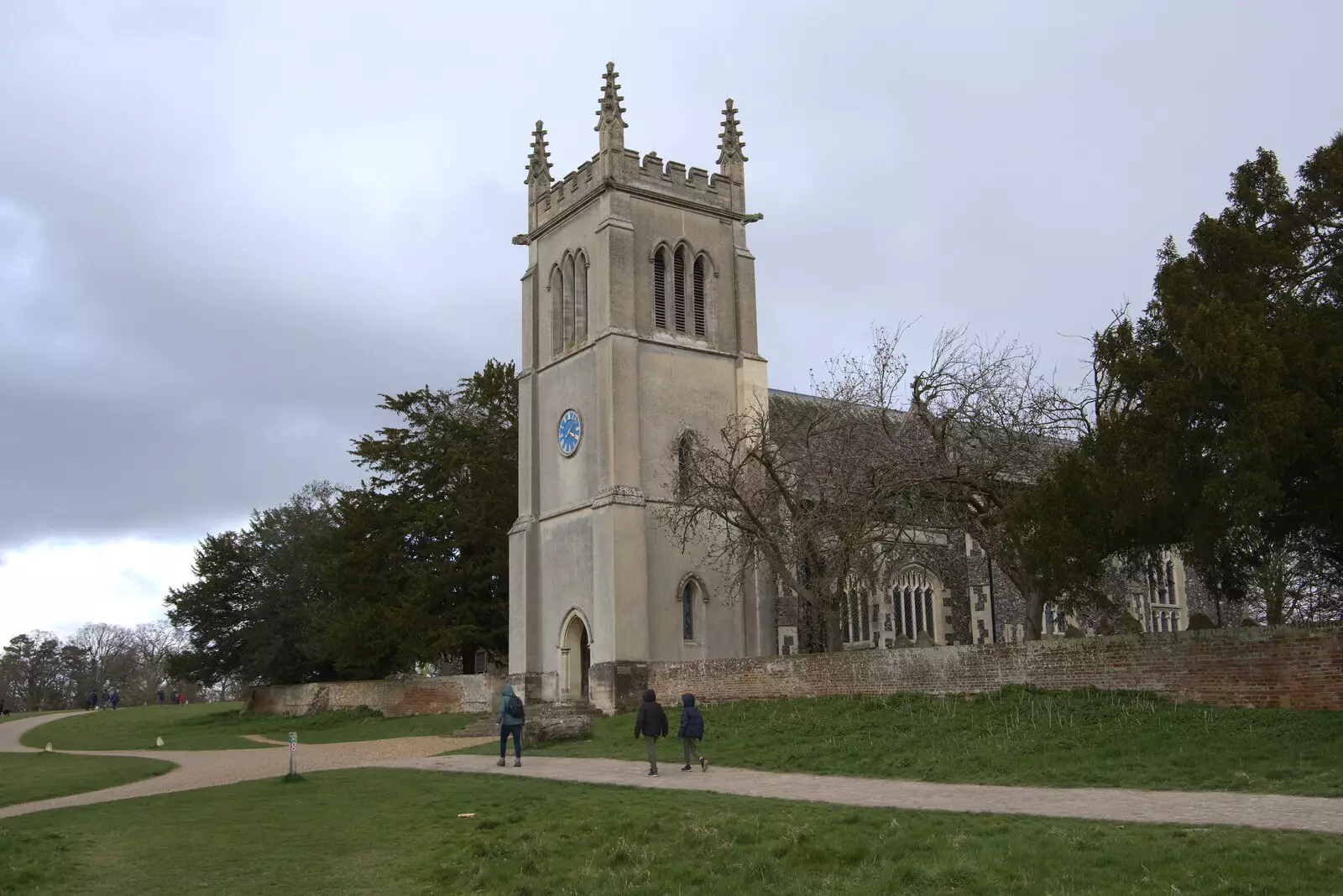 Back at Ickworth Church, from A Return to Ickworth House, Horringer, Suffolk - 11th April 2021