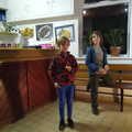 Harry and Fred mess around in the Chinese takeaway, A Cameraphone Roundup, Brome and Eye, Suffolk - 12th April 2021