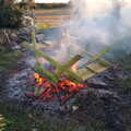 We burn one of the old benches, A Cameraphone Roundup, Brome and Eye, Suffolk - 12th April 2021