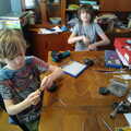 Harry and Fred do lockdown science, March 2020, A Cameraphone Roundup, Brome and Eye, Suffolk - 12th April 2021