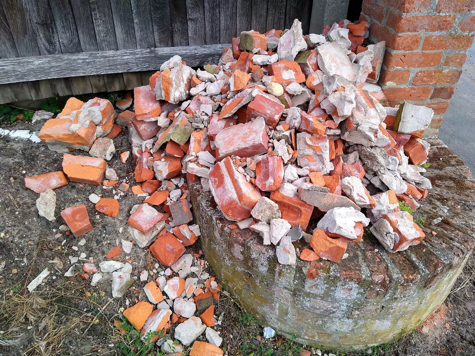 A pile of bricks, September 2020, from A Cameraphone Roundup, Brome and Eye, Suffolk - 12th April 2021