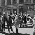 Demonstrators outside City Hall, The Death of Debenhams, Rampant Horse Street, Norwich, Norfolk - 17th April 2021