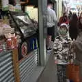 Harry and Isobel lurk by the churros stall, The Death of Debenhams, Rampant Horse Street, Norwich, Norfolk - 17th April 2021