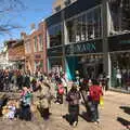 Gentleman's Walk is busy, The Death of Debenhams, Rampant Horse Street, Norwich, Norfolk - 17th April 2021