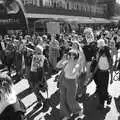 The crowds shout about the fascist police, The Death of Debenhams, Rampant Horse Street, Norwich, Norfolk - 17th April 2021