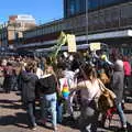 The demo moves along St. Stephen's, The Death of Debenhams, Rampant Horse Street, Norwich, Norfolk - 17th April 2021