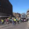 The demo passes Debenhams, The Death of Debenhams, Rampant Horse Street, Norwich, Norfolk - 17th April 2021