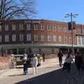 Looking up Westlegate to John Lewis on All Saints, The Death of Debenhams, Rampant Horse Street, Norwich, Norfolk - 17th April 2021