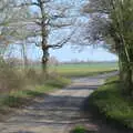 The Earlsford Road junction in Thornham, BSCC Beer Garden Hypothermia, Hoxne and Brome, Suffolk - 22nd April 2021