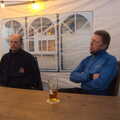 BSCC Beer Garden Hypothermia, Hoxne and Brome, Suffolk - 22nd April 2021, Paul and Gaz