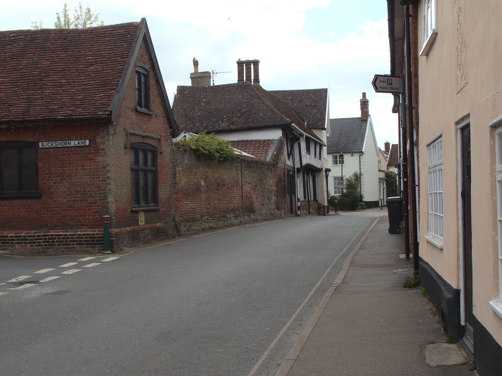 Church Street and Buckshorn Lane from BSCC Beer Garden Hypothermia, Hoxne and Brome, Suffolk - 22nd April 2021