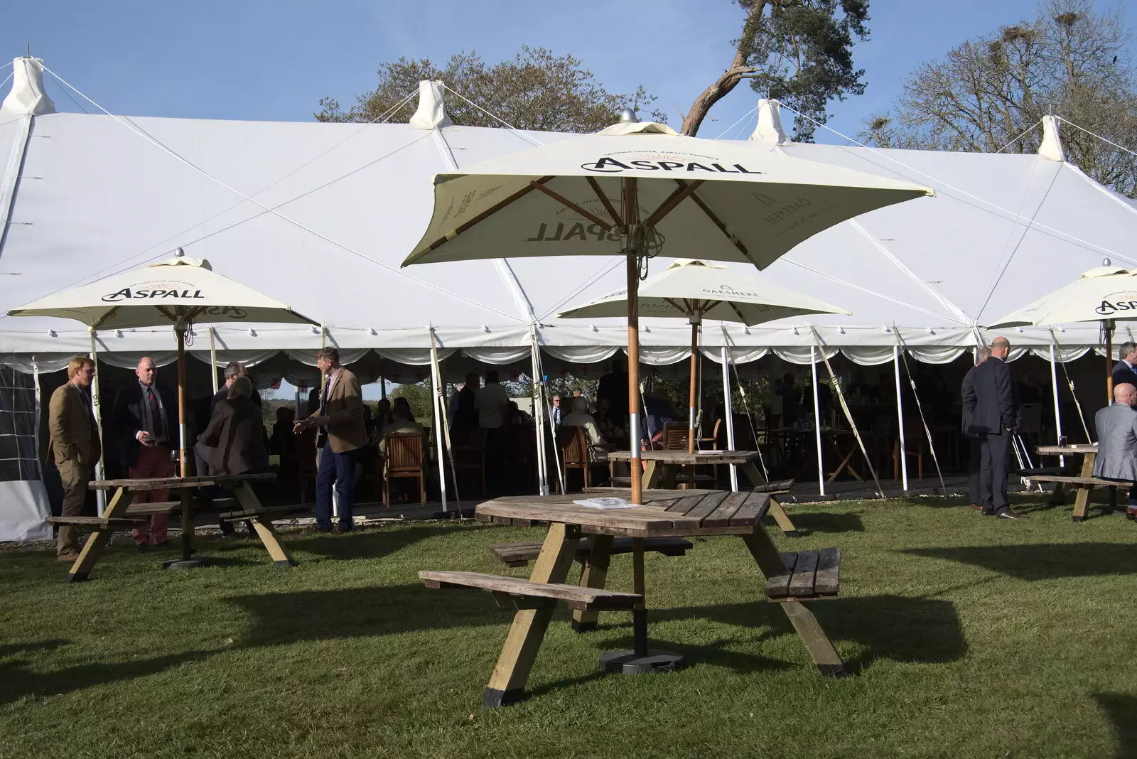 The Oaksmere's marquee, from BSCC Beer Garden Hypothermia, Hoxne and Brome, Suffolk - 22nd April 2021