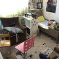 Fred's bedroom has exploded or something, BSCC Beer Garden Hypothermia, Hoxne and Brome, Suffolk - 22nd April 2021