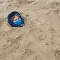 Nosher buries Harry, A Chilly Trip to the Beach, Southwold Harbour, Suffolk - 2nd May 2021