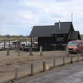 Voyager's black hut on Blackshore, A Chilly Trip to the Beach, Southwold Harbour, Suffolk - 2nd May 2021
