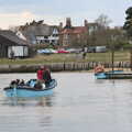 The ferry heads over the river to Walberswick, A Chilly Trip to the Beach, Southwold Harbour, Suffolk - 2nd May 2021