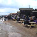 It's heaving by the fish shops on Blackshore, A Chilly Trip to the Beach, Southwold Harbour, Suffolk - 2nd May 2021