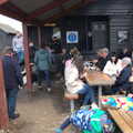 Isobel gets in the queue at Mrs T's, A Chilly Trip to the Beach, Southwold Harbour, Suffolk - 2nd May 2021