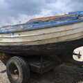 Peeling paint on Charlotte Anne, A Chilly Trip to the Beach, Southwold Harbour, Suffolk - 2nd May 2021