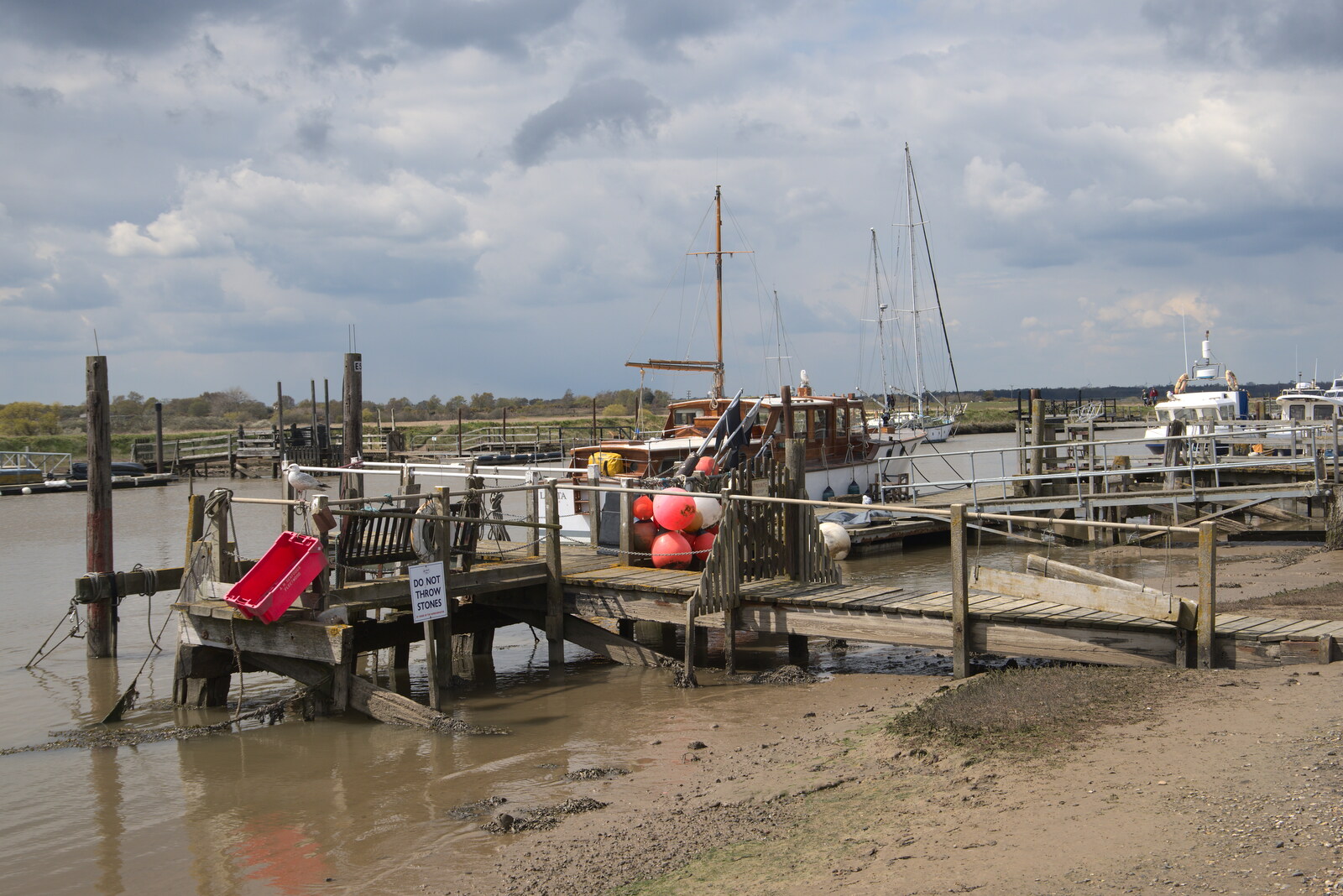 Pontoons at Blackshore from A Chilly Trip to the Beach, Southwold Harbour, Suffolk - 2nd May 2021