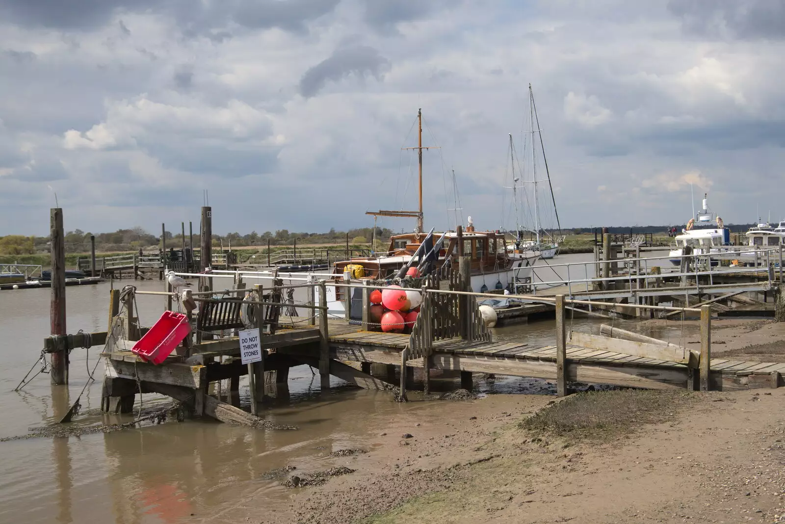 Pontoons at Blackshore, from A Chilly Trip to the Beach, Southwold Harbour, Suffolk - 2nd May 2021