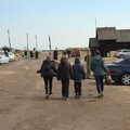 We walk back up Blackshore towards the car park, A Chilly Trip to the Beach, Southwold Harbour, Suffolk - 2nd May 2021