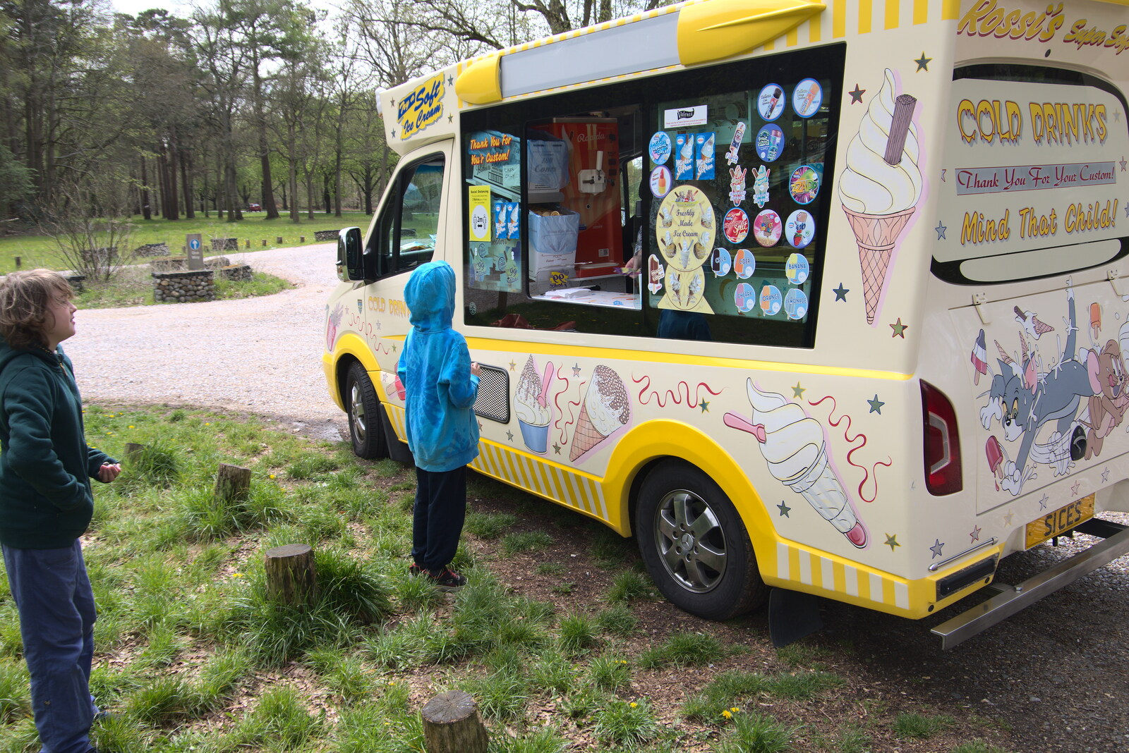 Harry gets an ice cream to Lynford Stag from A Vaccination Afternoon, Swaffham, Norfolk - 9th May 2021