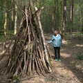 Isobel finds a den, A Vaccination Afternoon, Swaffham, Norfolk - 9th May 2021