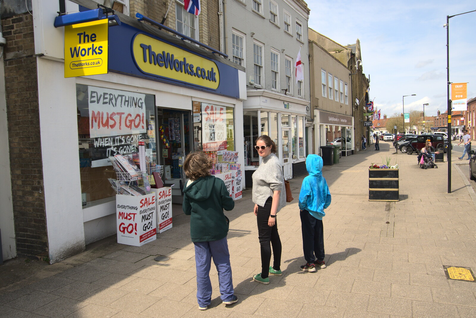 The Works in Swaffham is closing down from A Vaccination Afternoon, Swaffham, Norfolk - 9th May 2021