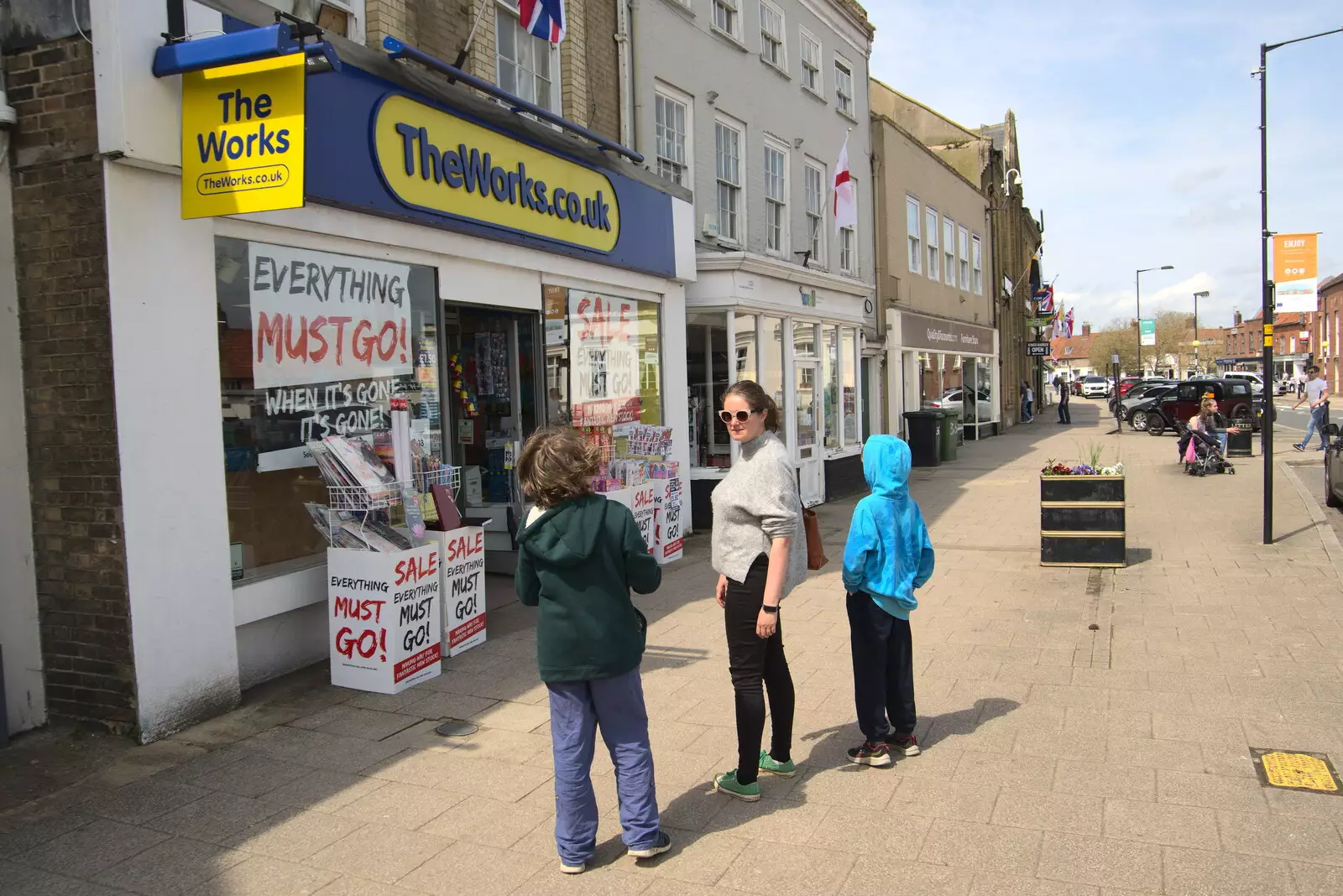 The Works in Swaffham is closing down, from A Vaccination Afternoon, Swaffham, Norfolk - 9th May 2021