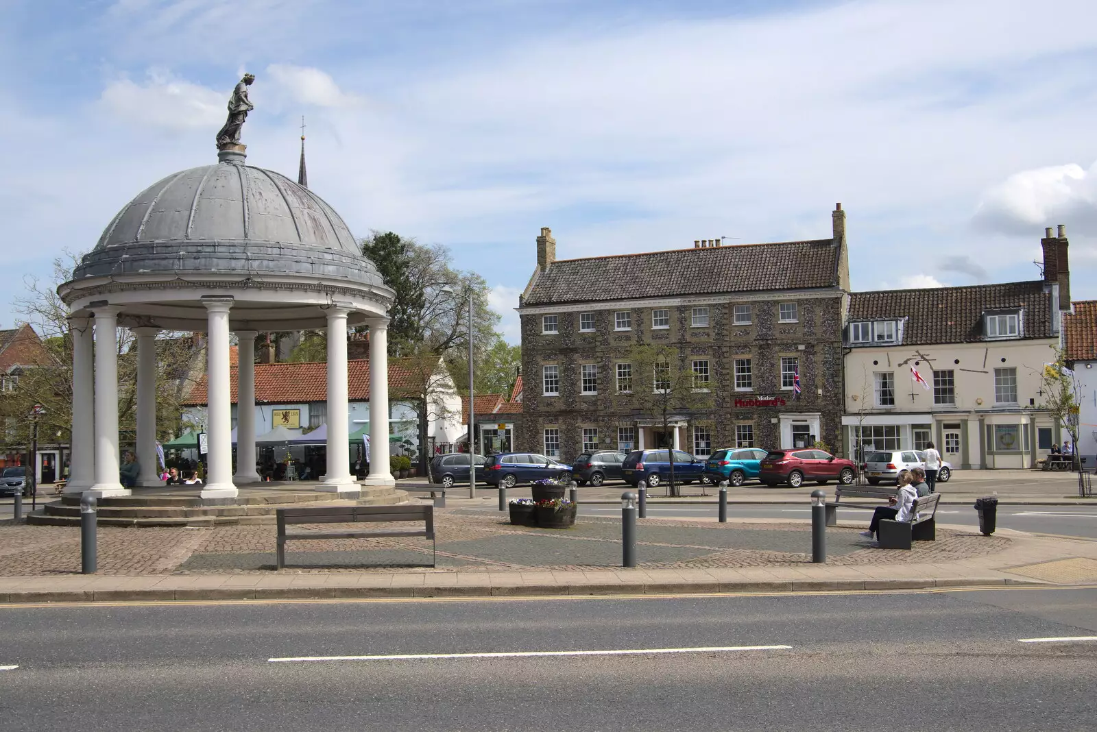 The Buttercross on the market place, from A Vaccination Afternoon, Swaffham, Norfolk - 9th May 2021