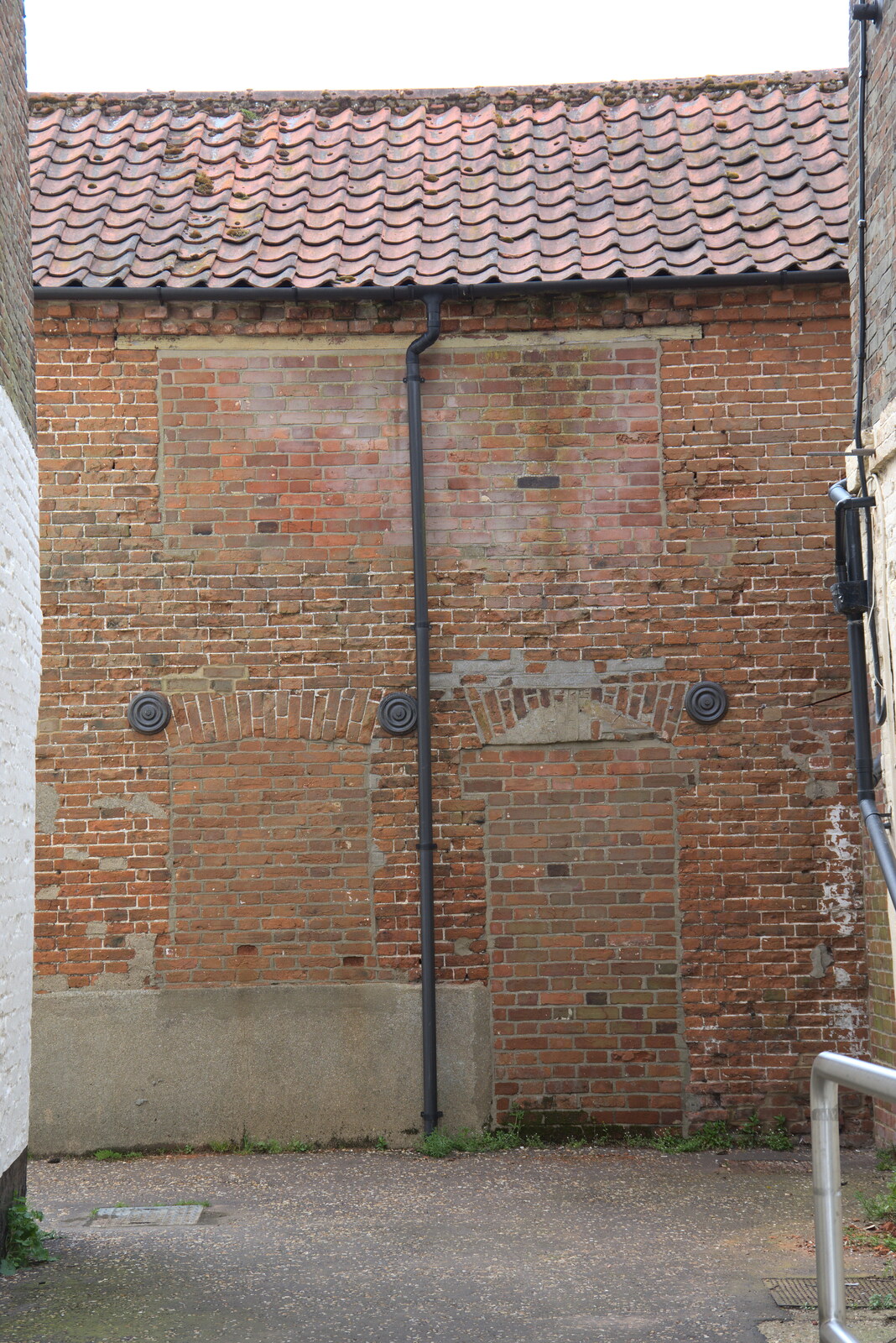 The ghost of a building, bricked up from A Vaccination Afternoon, Swaffham, Norfolk - 9th May 2021