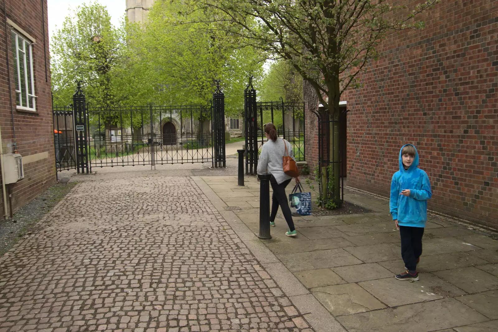 We head off to explore the churchyard, from A Vaccination Afternoon, Swaffham, Norfolk - 9th May 2021