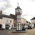 The James Scott clock in Downham Market, A Vaccination Afternoon, Swaffham, Norfolk - 9th May 2021