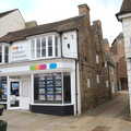 There's a very old building behind W.H. Brown's, A Vaccination Afternoon, Swaffham, Norfolk - 9th May 2021