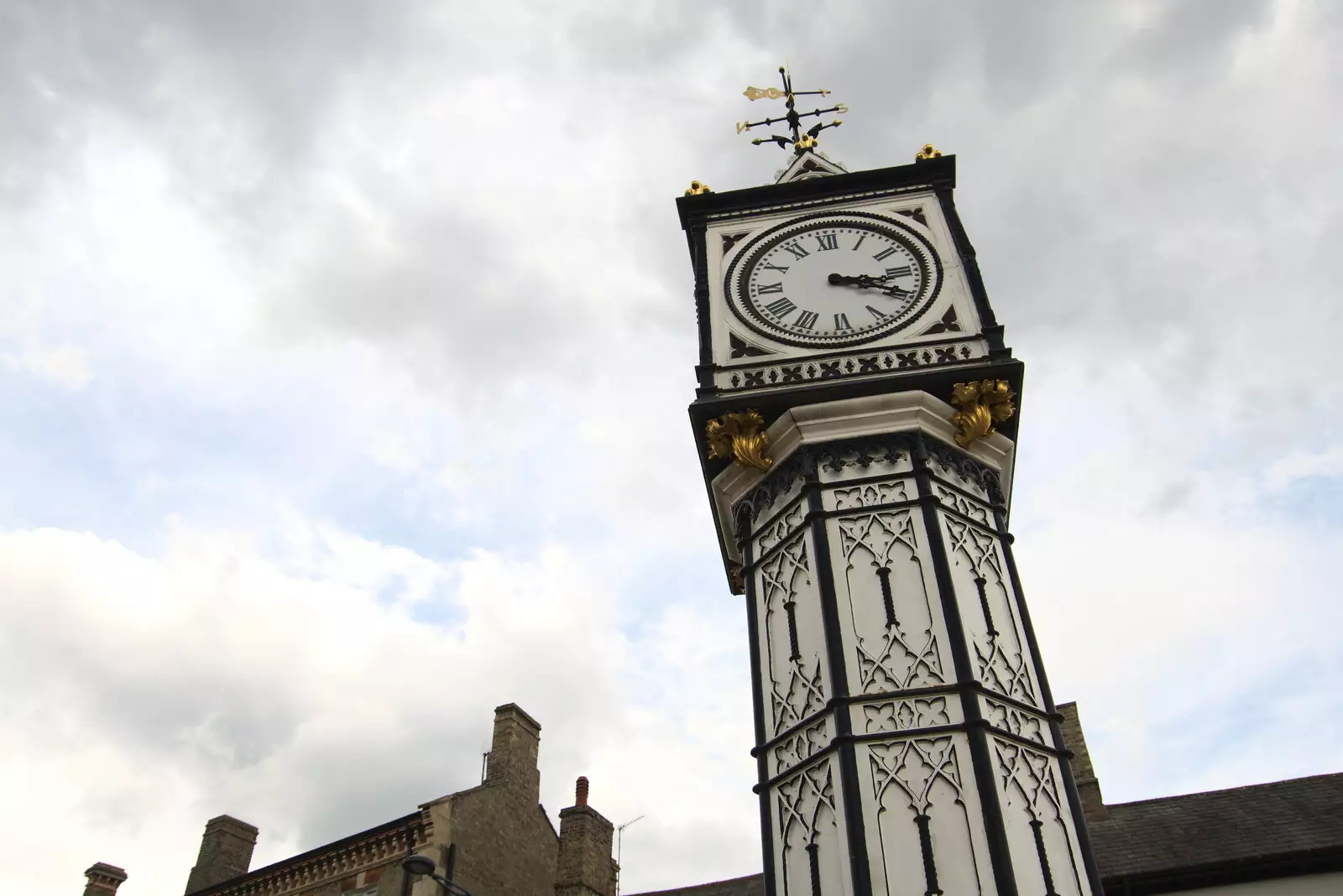 The James Scott clock again, from A Vaccination Afternoon, Swaffham, Norfolk - 9th May 2021