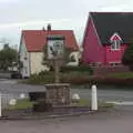 The Yaxley village sign, The BSCC at the King's Head, Brockdish, Norfolk - 13th May 2021