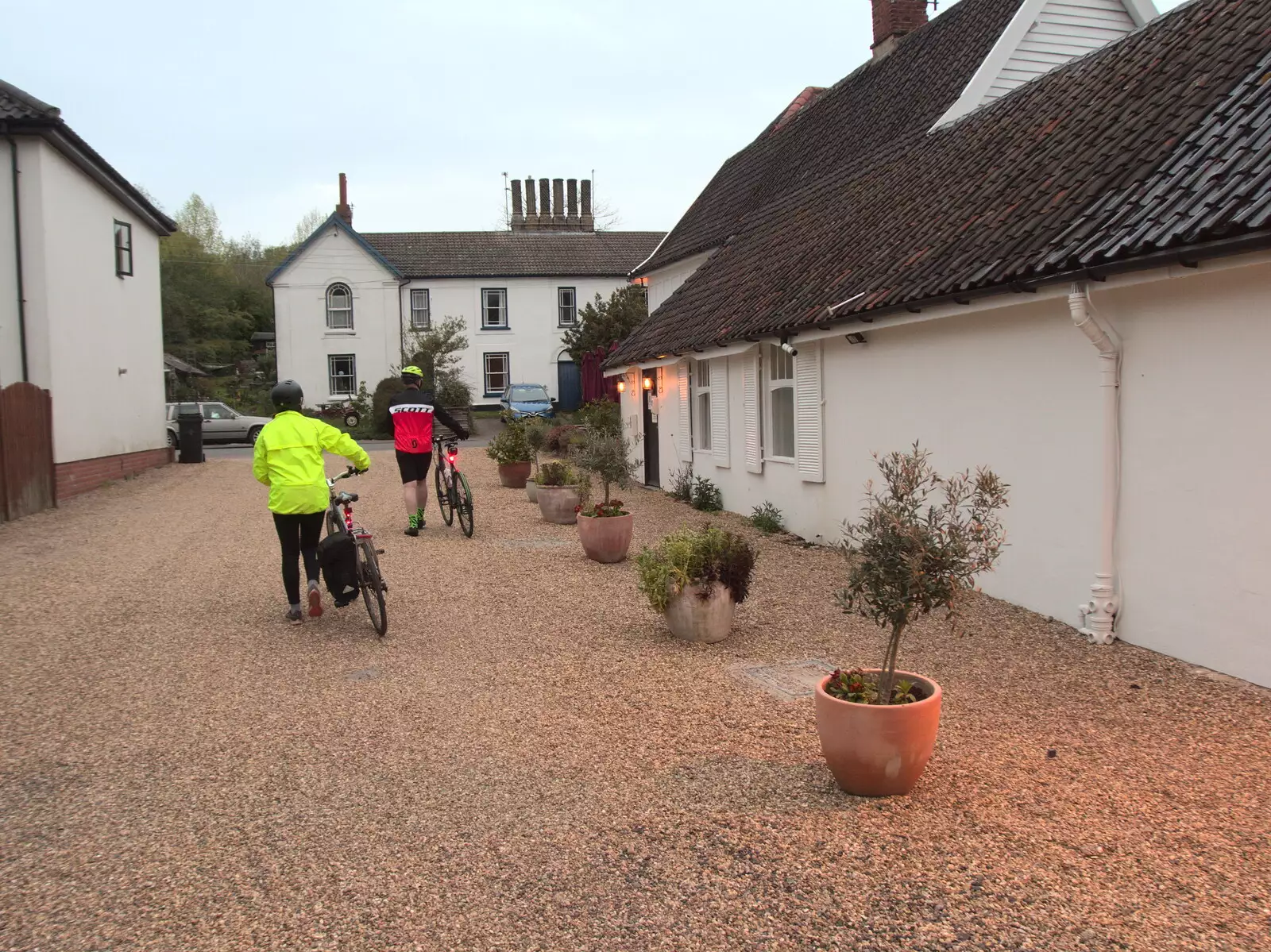 The King's Head's gravel drive, from The BSCC at the King's Head, Brockdish, Norfolk - 13th May 2021