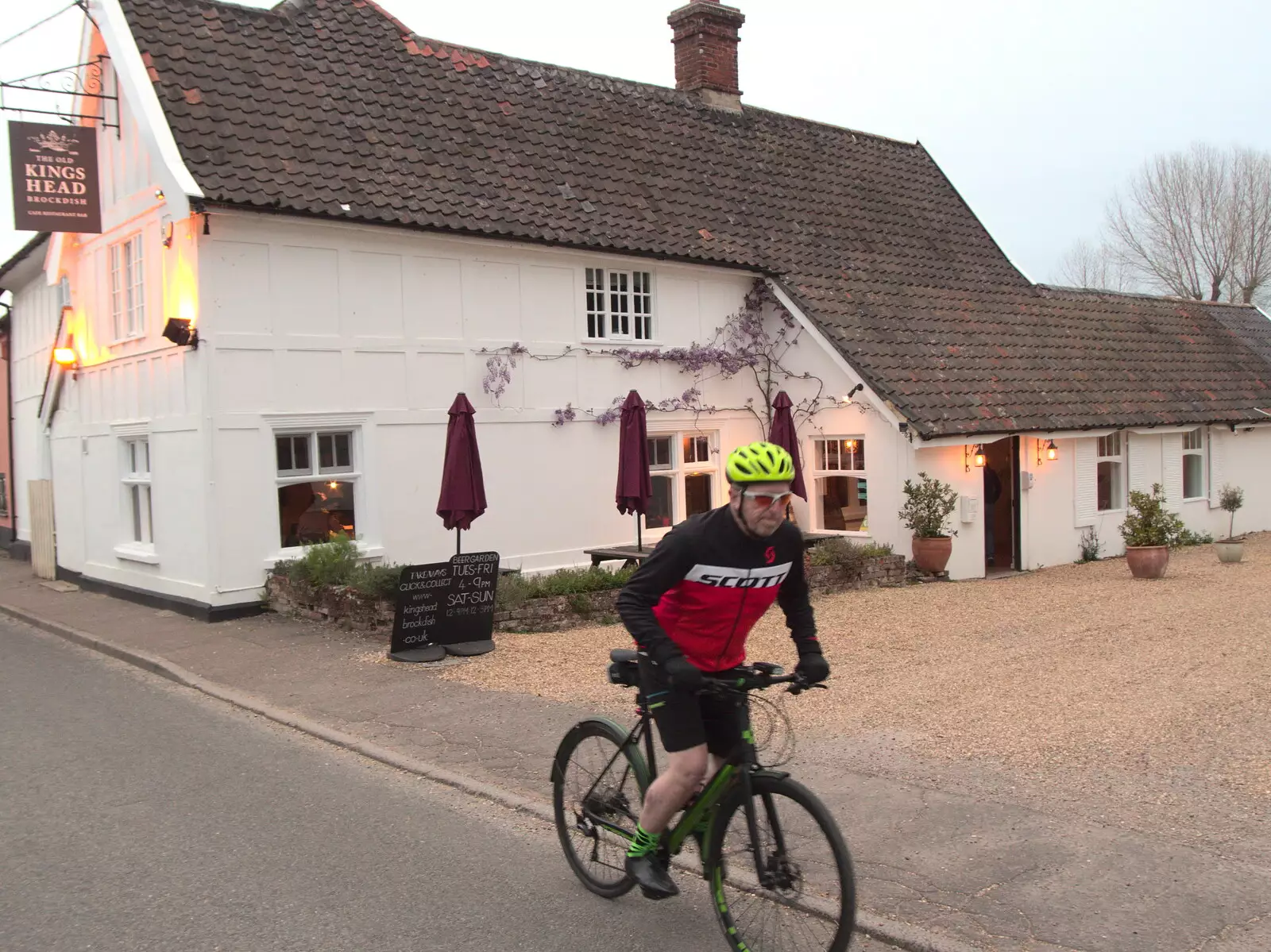 Gaz outside the pub, from The BSCC at the King's Head, Brockdish, Norfolk - 13th May 2021