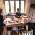 The boys help Isobel with a birthday tea, Garden Centres, and Hamish Visits, Brome, Suffolk - 28th May 2021