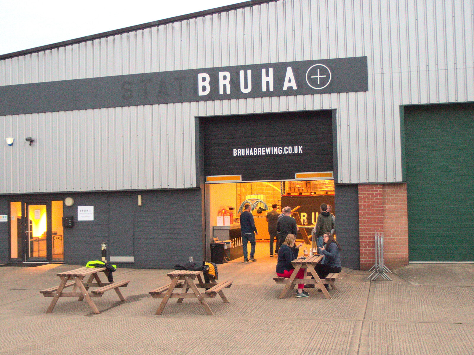 Bruha's sign shows its Station 119 legacy from Garden Centres, and Hamish Visits, Brome, Suffolk - 28th May 2021