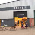 Bruha's sign shows its Station 119 legacy, Garden Centres, and Hamish Visits, Brome, Suffolk - 28th May 2021