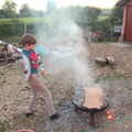 Harry does some moves around the smoke, Garden Centres, and Hamish Visits, Brome, Suffolk - 28th May 2021
