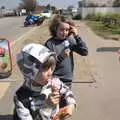 The boys eat ice cream at Southwold, A Day at the Beach with Sis, Southwold, Suffolk - 31st May 2021