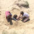 Fred is excavated, A Day at the Beach with Sis, Southwold, Suffolk - 31st May 2021
