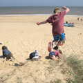 More leaping, A Day at the Beach with Sis, Southwold, Suffolk - 31st May 2021