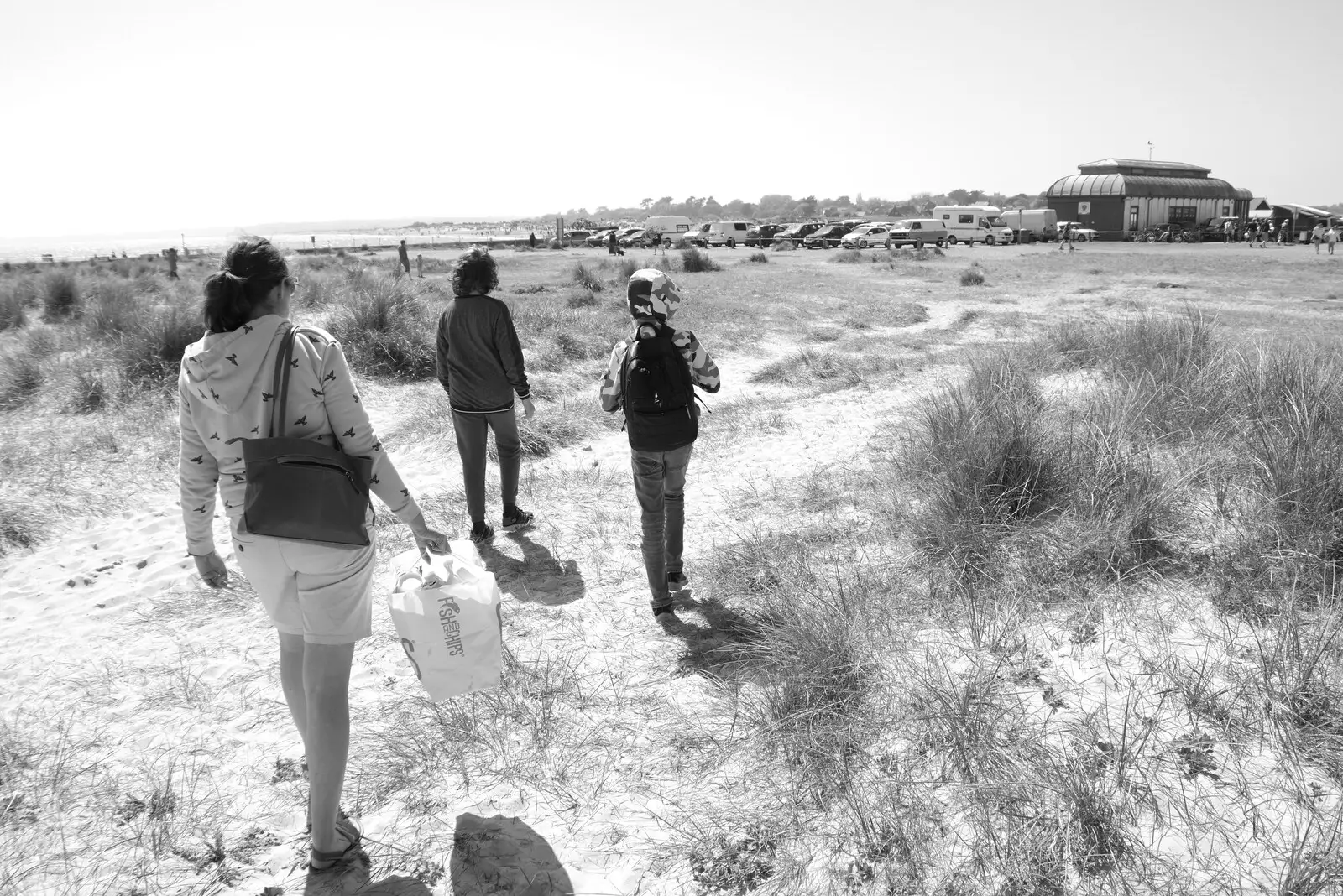 Wandering back to the car park, from A Day at the Beach with Sis, Southwold, Suffolk - 31st May 2021