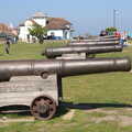 The cannon of Gun Hill, A Day at the Beach with Sis, Southwold, Suffolk - 31st May 2021