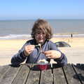 Fred eats a Southwold Special ice cream, A Day at the Beach with Sis, Southwold, Suffolk - 31st May 2021