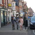 Fred, Harry and Isobel on the High Street, A Day at the Beach with Sis, Southwold, Suffolk - 31st May 2021